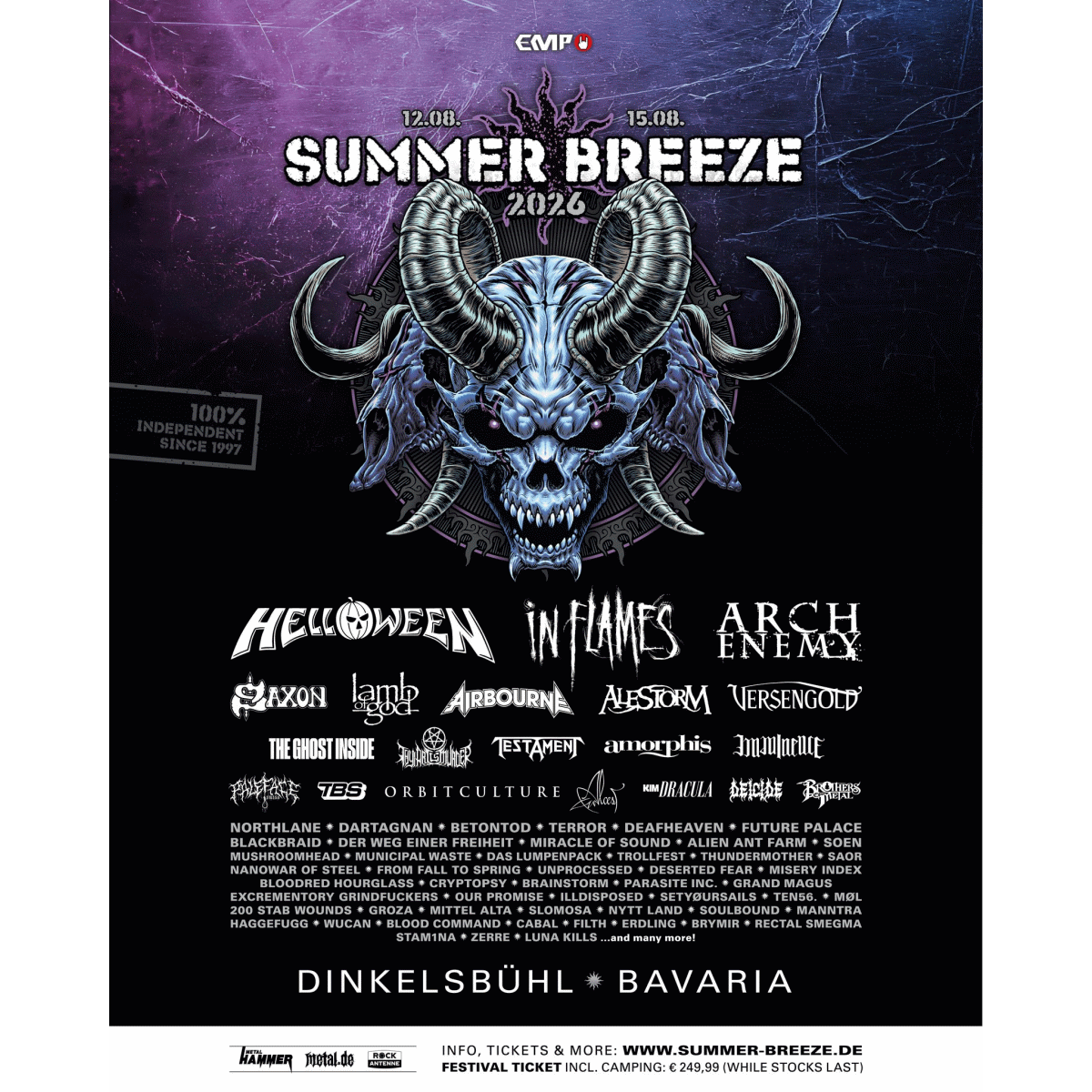 Summer Breeze Open Air 2026 Reveals Full Running Order